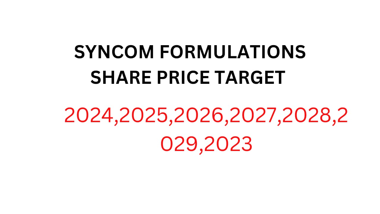Syncom Formulations Share Price Target